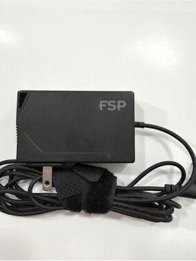 FSP Black Laptop Power Adapter with Cord